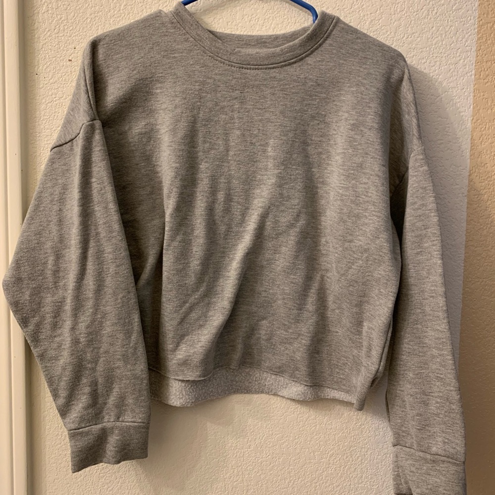 Cropped Fleece Sweatshirt